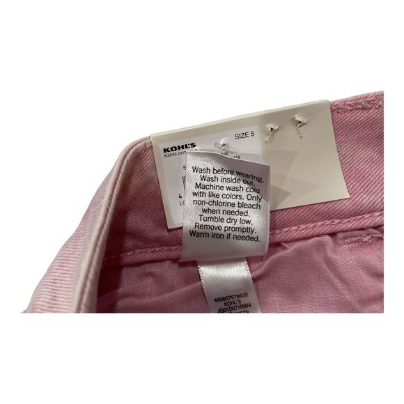 NWT SO Size 5 Pink Low Rise Favorite 2.5 inch inseam Shorties - Picture 3 of 8